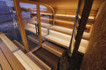 Leil Saunas Round Cube Single, 6 - 8 Person Outdoor Sauna - NW Immersion