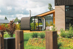 Leil Saunas Round Cube Single, 6 - 8 Person Outdoor Sauna - NW Immersion