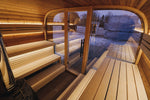 Leil Saunas Round Cube Single, 6 - 8 Person Outdoor Sauna - NW Immersion