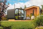 Leil Saunas Round Cube Single, 6 - 8 Person Outdoor Sauna - NW Immersion