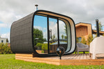 Leil Saunas Round Cube Single, 6 - 8 Person Outdoor Sauna - NW Immersion