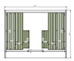 Leil Saunas Round Cube Single, 6 - 8 Person Outdoor Sauna - NW Immersion