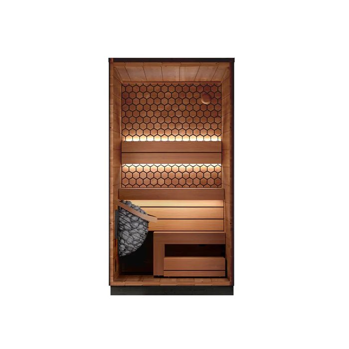 Leil Saunas Viva 120, 1 - Person Outdoor Sauna Kit - NW Immersion