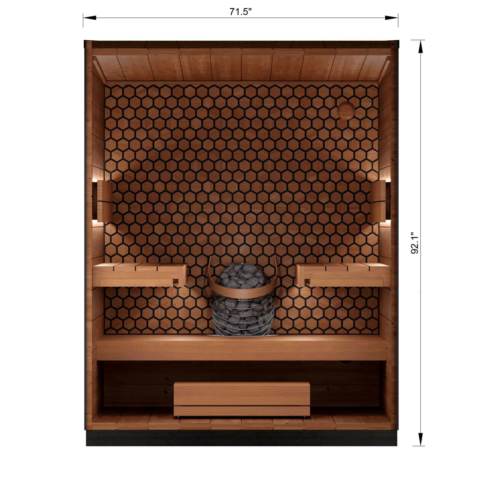 Leil Saunas Viva 180, 4-Person Outdoor Sauna - NW Immersion
