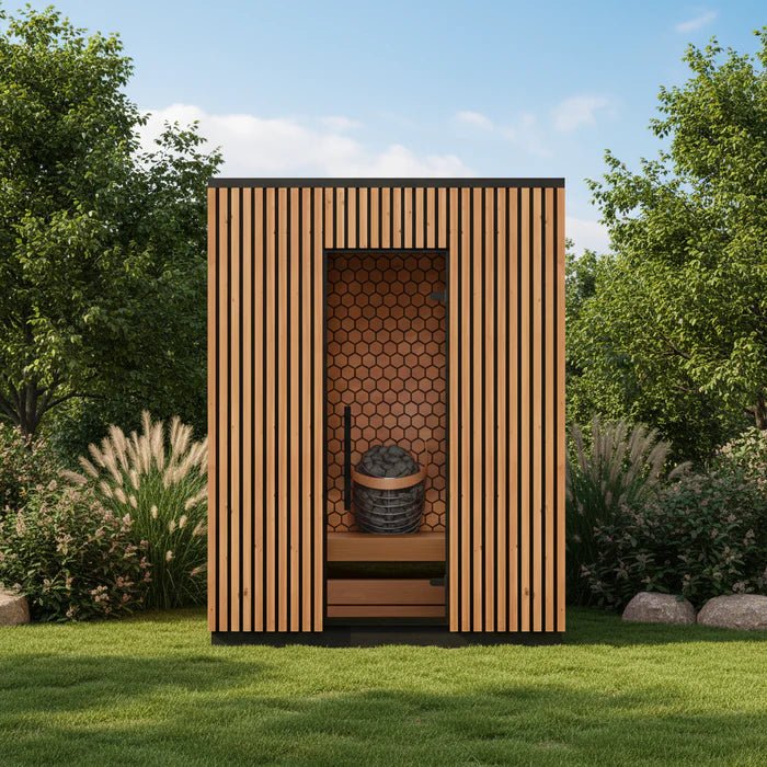 Leil Saunas Viva 180 4 - Person Outdoor Sauna Kit - NW Immersion