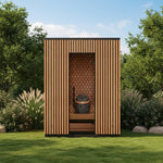 Leil Saunas Viva 180 4 - Person Outdoor Sauna Kit - NW Immersion