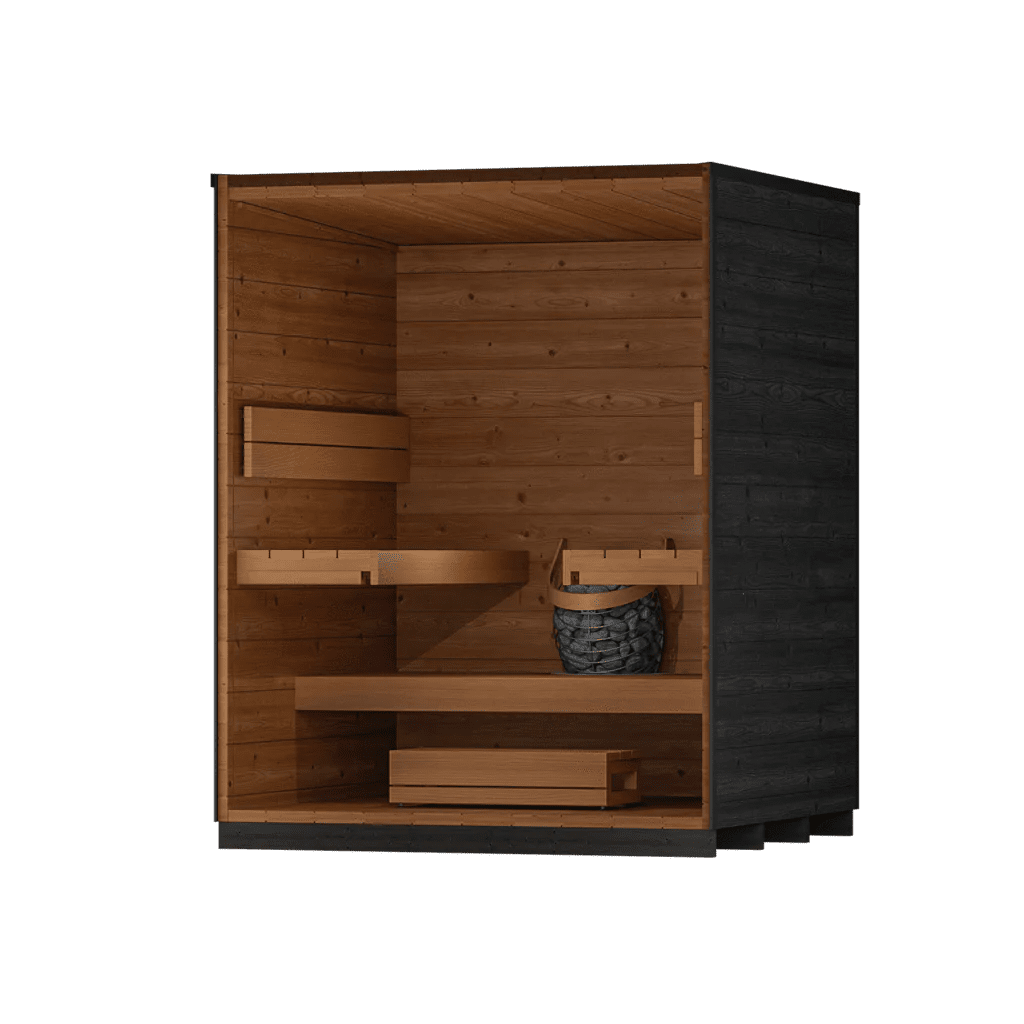 Leil Saunas Viva 180 4 - Person Outdoor Sauna Kit - NW Immersion