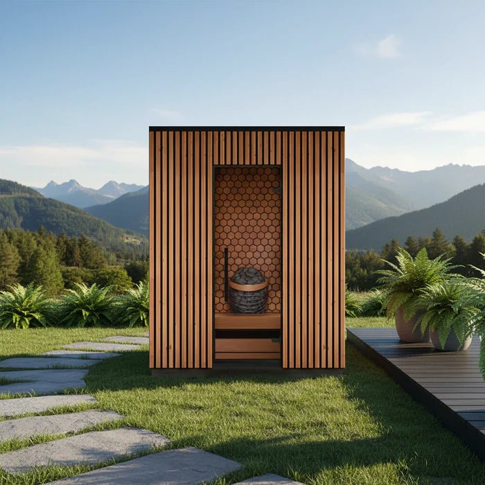 Leil Saunas Viva 180 4 - Person Outdoor Sauna Kit - NW Immersion
