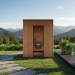 Leil Saunas Viva 180 4 - Person Outdoor Sauna Kit - NW Immersion