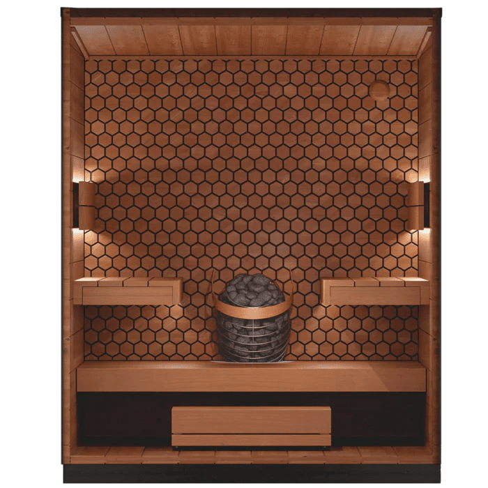 Leil Saunas Viva 180 4 - Person Outdoor Sauna Kit - NW Immersion