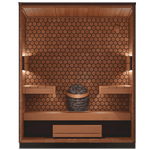 Leil Saunas Viva 180 4 - Person Outdoor Sauna Kit - NW Immersion