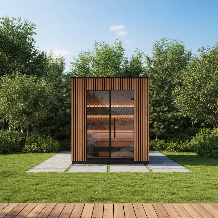 Leil Saunas Viva 210 4 - Person Outdoor Sauna Kit - NW Immersion