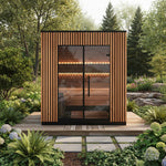 Leil Saunas Viva 210 4 - Person Outdoor Sauna Kit - NW Immersion