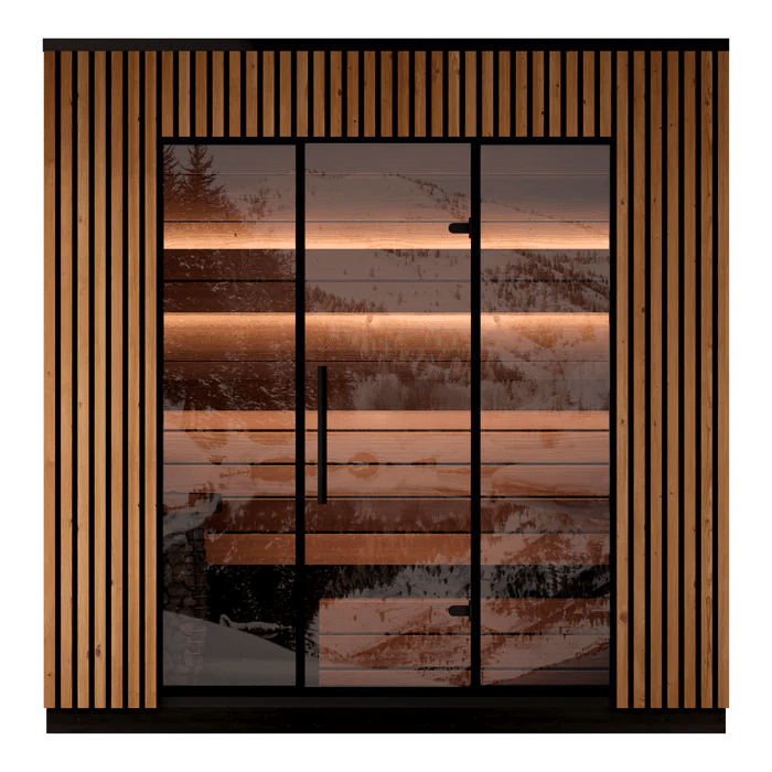 Leil Saunas Viva 250 4 - Person Outdoor Sauna Kit - NW Immersion