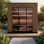 Leil Saunas Viva 250 4 - Person Outdoor Sauna Kit - NW Immersion