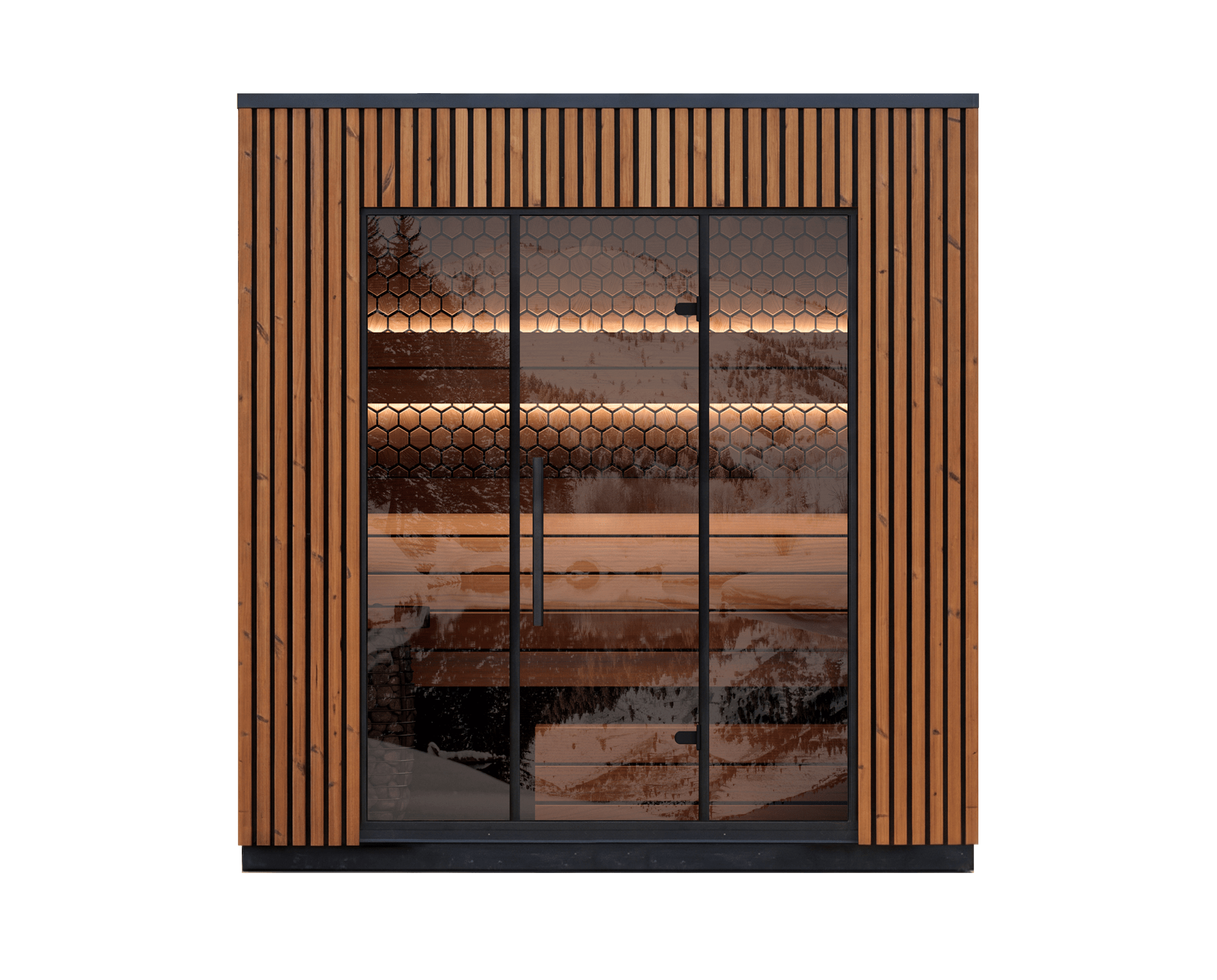 Leil Saunas Viva 250 4 - Person Outdoor Sauna Kit - NW Immersion
