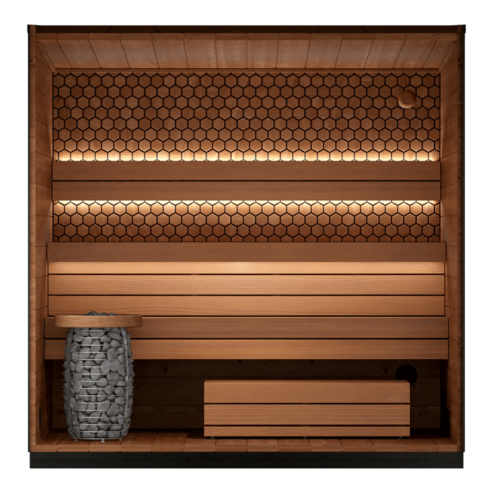 Leil Saunas Viva 250 4 - Person Outdoor Sauna Kit - NW Immersion