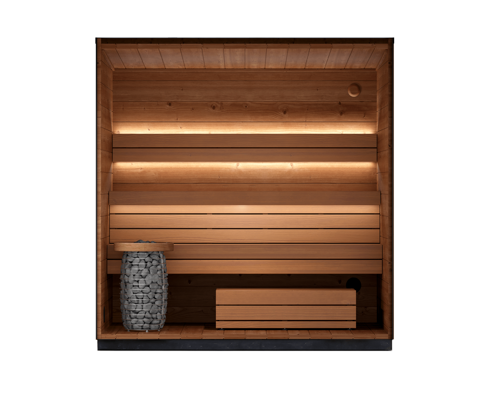 Leil Saunas Viva 250 4 - Person Outdoor Sauna Kit - NW Immersion