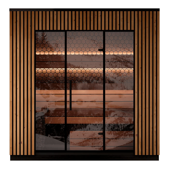 Leil Saunas Viva 250 4 - Person Outdoor Sauna Kit - NW Immersion