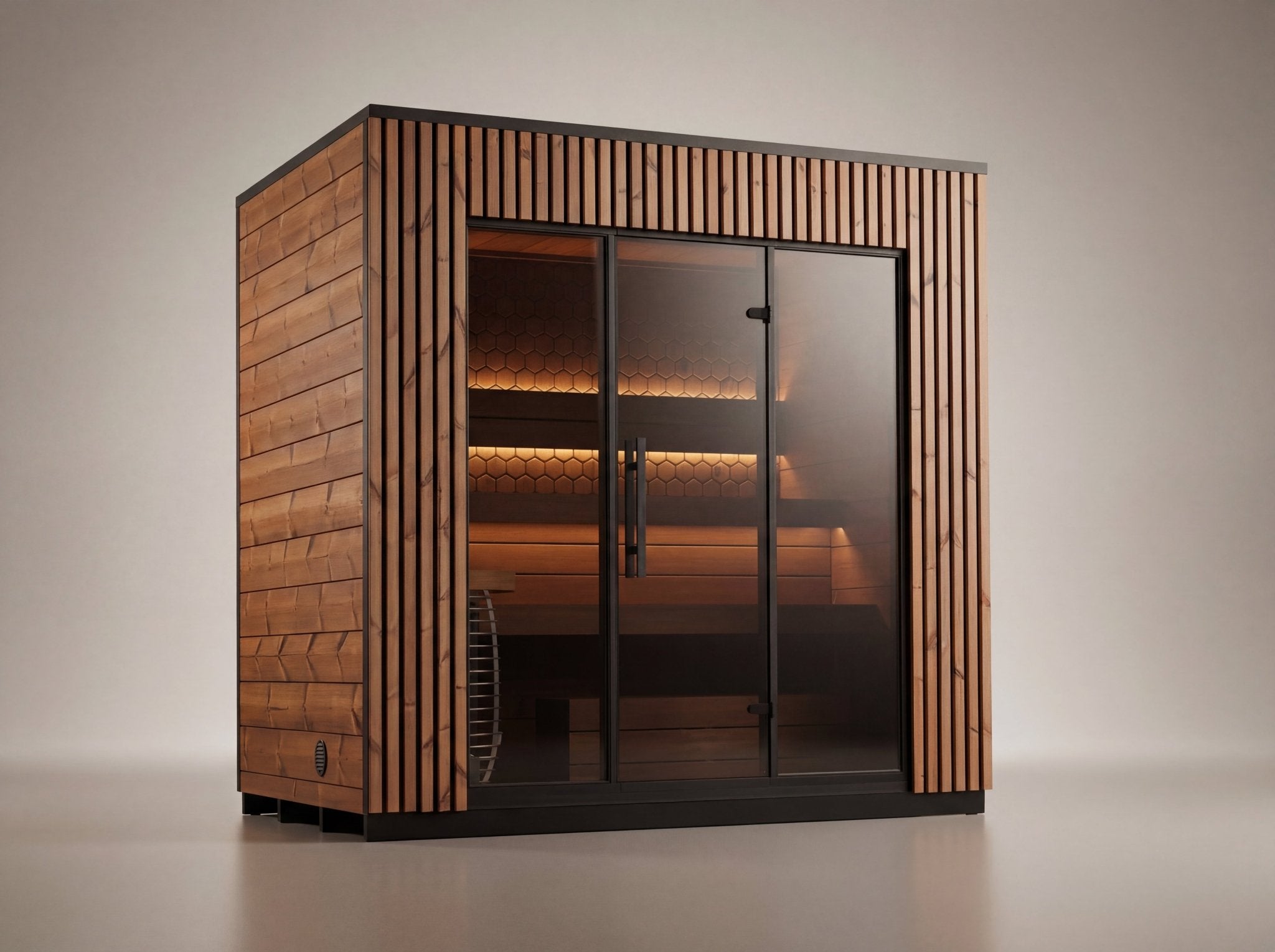 Leil Saunas Viva 250 4 - Person Outdoor Sauna Kit - NW Immersion