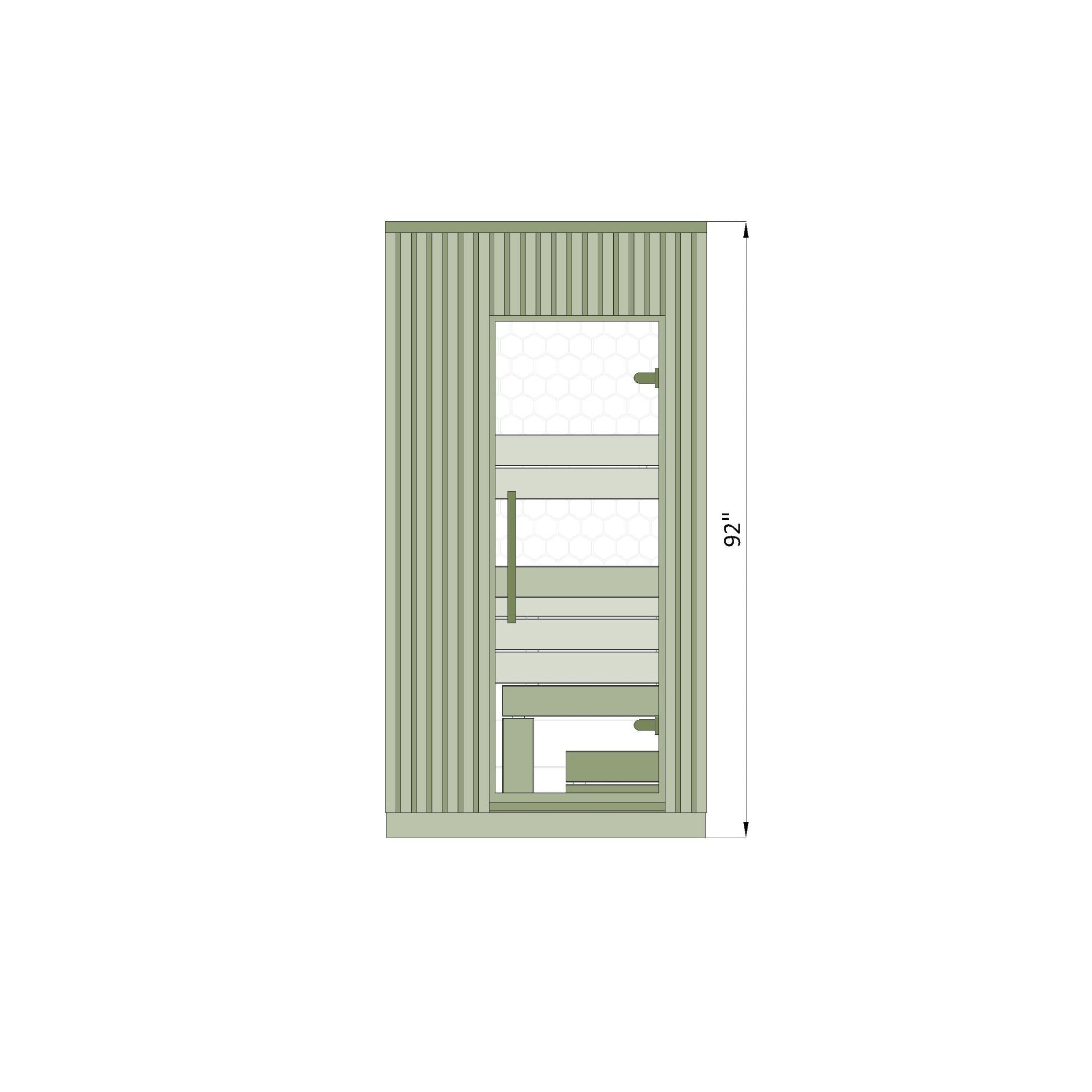 Leil Viva 120 1 Person Outdoor Sauna - NW Immersion