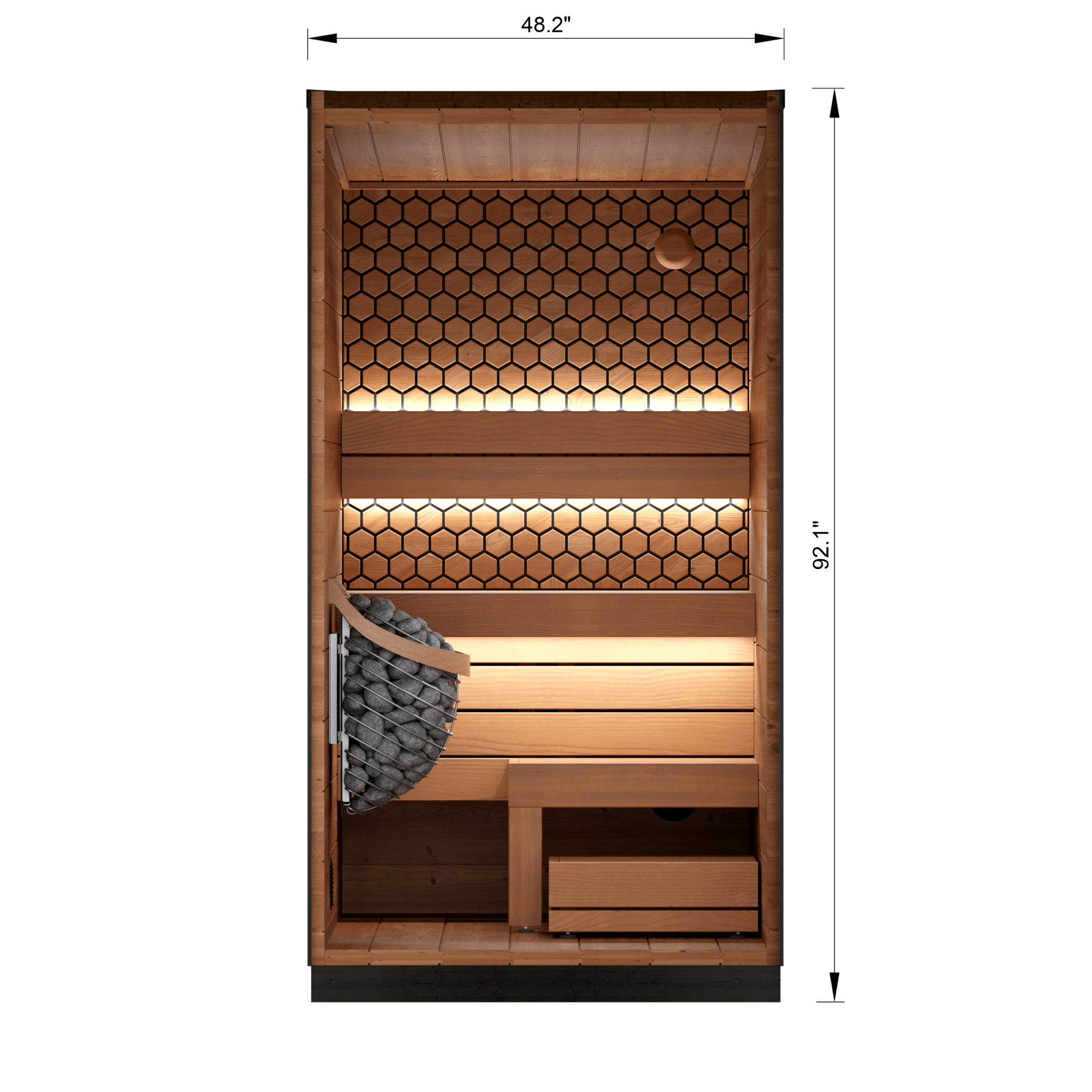 Leil Viva 120 1 Person Outdoor Sauna - NW Immersion