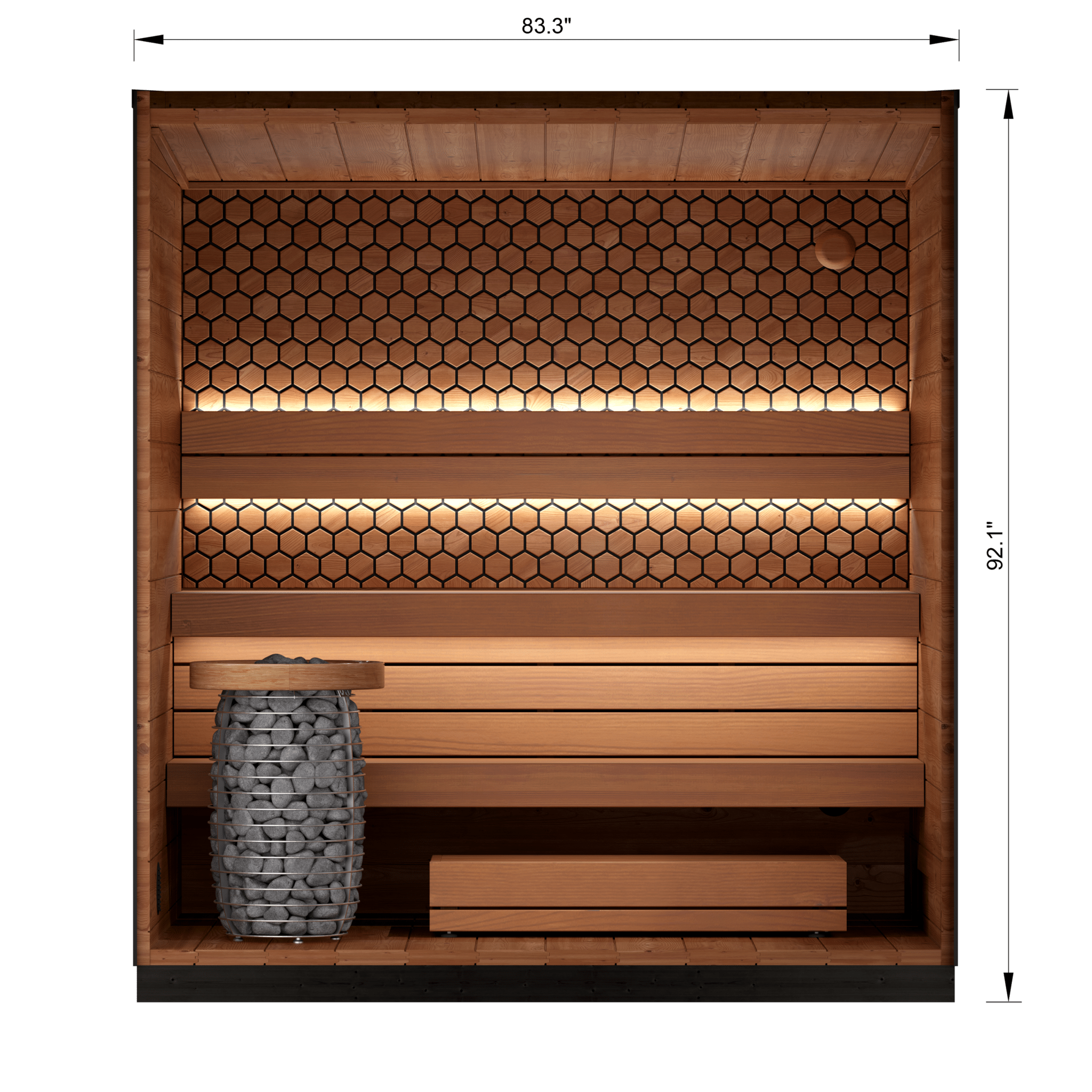 Leil Viva 210 4 Person Outdoor Sauna - NW Immersion