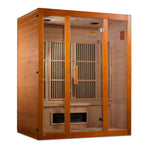 Maxxus "Alpine" Dual Tech 3 - Person Low EMF FAR Infrared Sauna Canadian Hemlock - NW Immersion