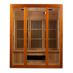 Maxxus "Alpine" Dual Tech 3 - Person Low EMF FAR Infrared Sauna Canadian Hemlock - NW Immersion