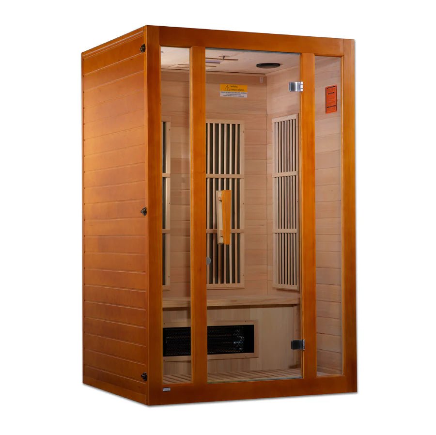 Maxxus "Aspen" Dual Tech 2 - Person Low EMF FAR Infrared Sauna Canadian Hemlock - NW Immersion
