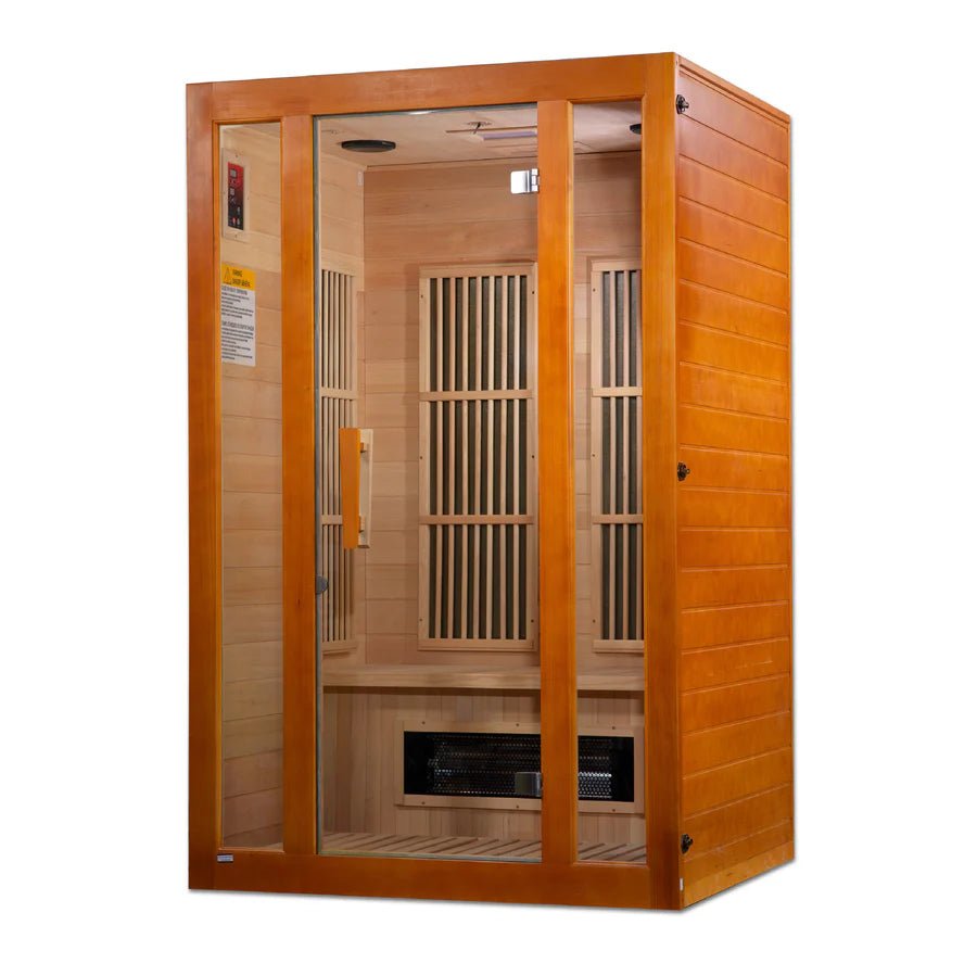 Maxxus "Aspen" Dual Tech 2 - Person Low EMF FAR Infrared Sauna Canadian Hemlock - NW Immersion