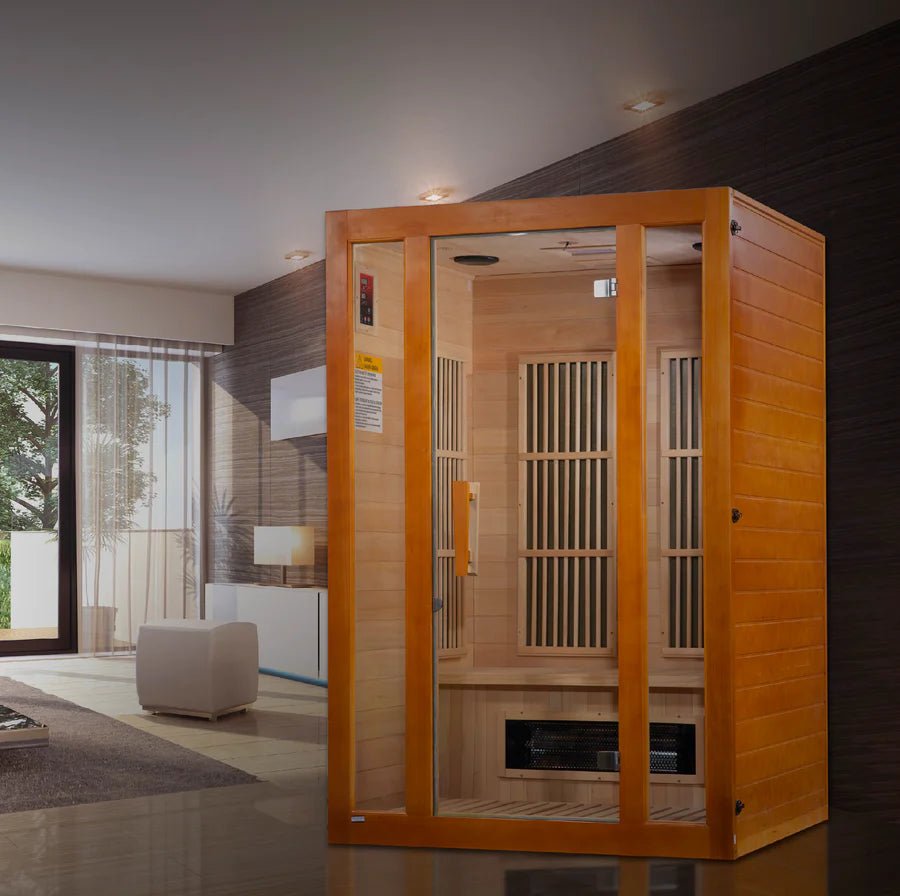 Maxxus "Aspen" Dual Tech 2 - Person Low EMF FAR Infrared Sauna Canadian Hemlock - NW Immersion