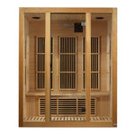 Maxxus "Bellevue" 3 Person Low EMF FAR Infrared Sauna Canadian Hemlock - NW Immersion