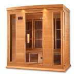 Maxxus Low EMF FAR 4-Person Infrared Sauna Canadian Hemlock — detail view