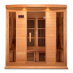 Maxxus Low EMF FAR 4-Person Infrared Sauna Canadian Hemlock — alternate angle view