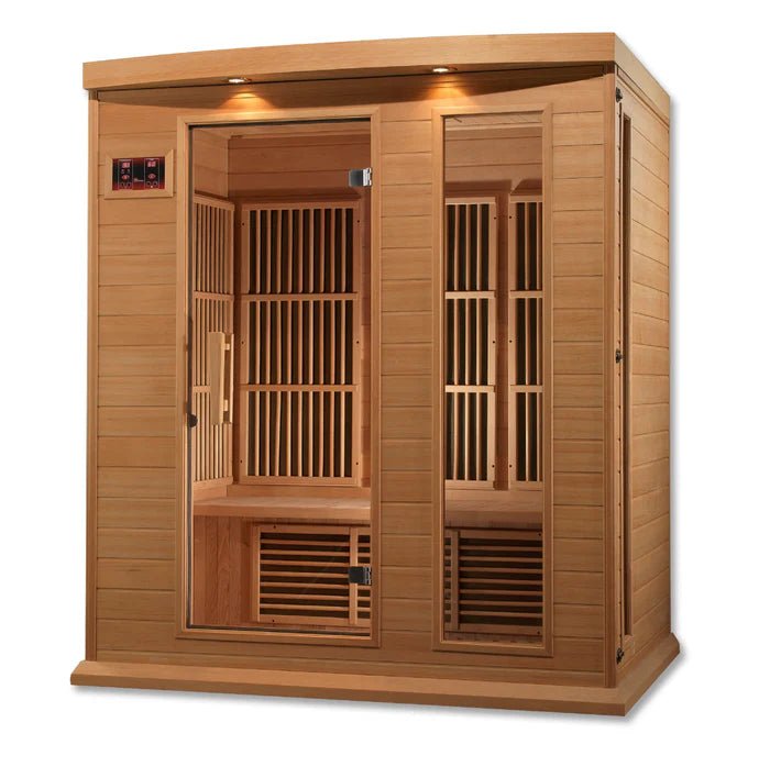 Maxxus Low EMF FAR Infrared Sauna Canadian Hemlock, 3 Person - NW Immersion