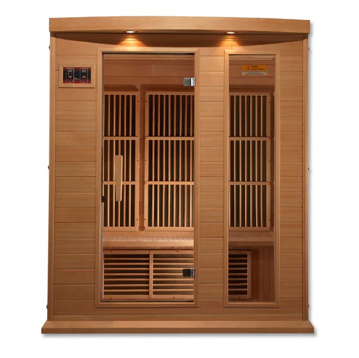 Maxxus Low EMF FAR Infrared Sauna Canadian Hemlock, 3 Person - NW Immersion
