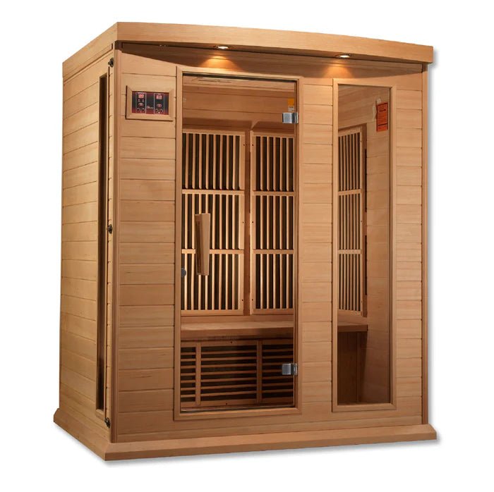 Maxxus Low EMF FAR Infrared Sauna Canadian Hemlock, 3 Person - NW Immersion