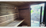 SaunaLife GL6 6 Person Garden Luxury Outdoor Sauna Kit