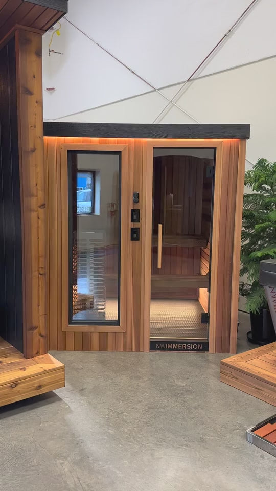 NW Immersion Garage Sauna – USA-Made WiFi Sauna