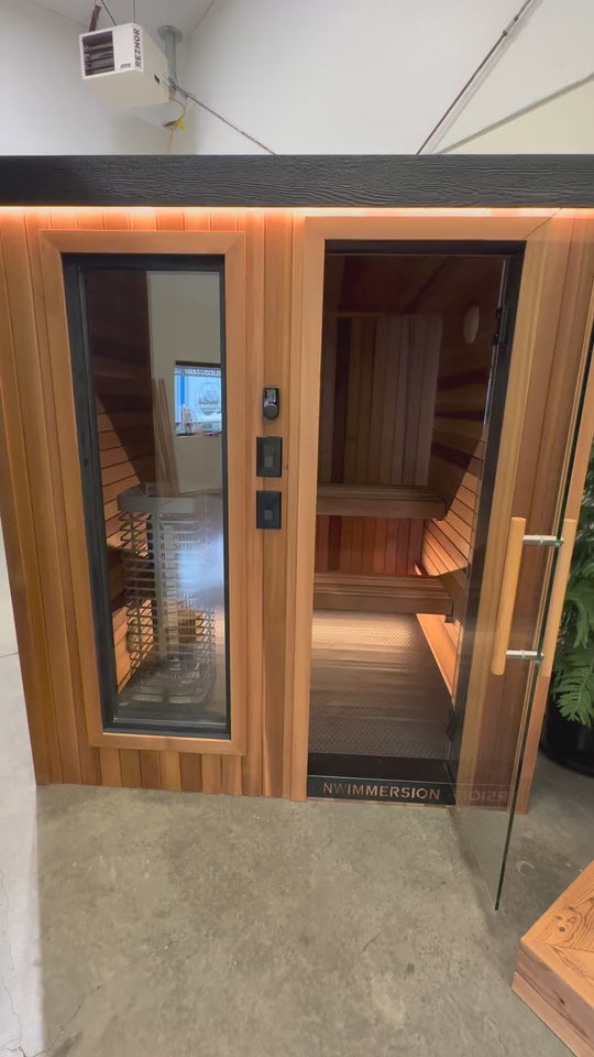 NW Immersion Garage Sauna – USA-Made WiFi Sauna