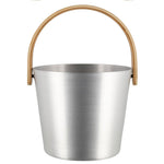 Rento Curved Handle Sauna Bucket – Aluminum Finnish Sauna Bucket - NW Immersion