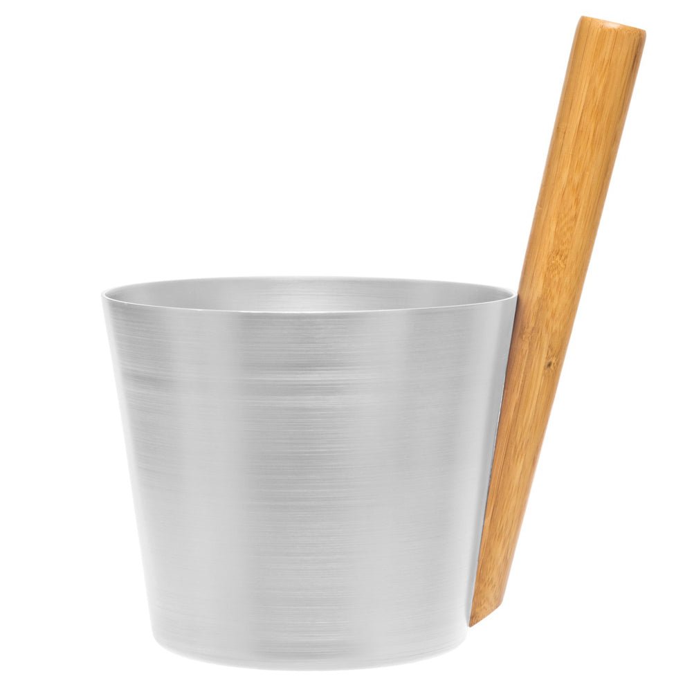 Rento Finnish Sauna Bucket – 5L Aluminum Sauna Water Bucket - NW Immersion