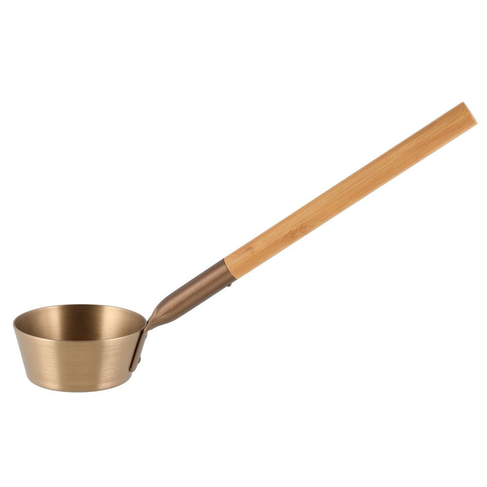 Rento Finnish Sauna Ladle – Aluminum Ladle with Bamboo Handle - NW ImmersionSauna Buckets & LadlesRento