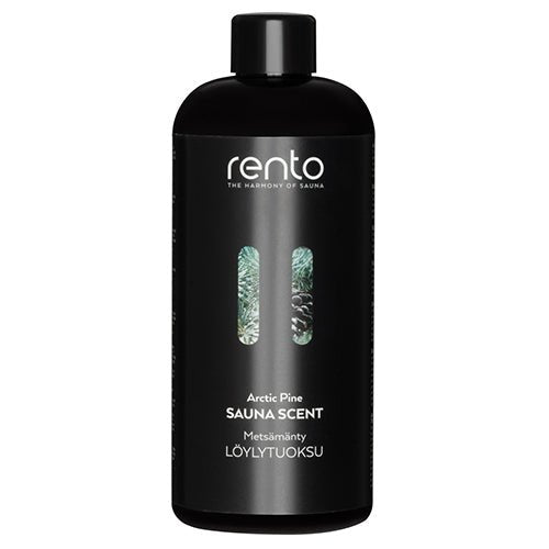 Rento Arctic Pine Finnish sauna scent bottle for traditional löyly steam and Nordic sauna aromatherapy.