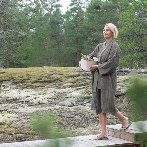 Rento Kenno Recycled Cotton Sauna Robe - NW Immersion