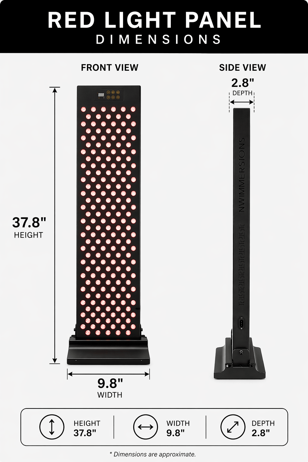 Sauna Elite Red Light Therapy Panel - NW Immersion