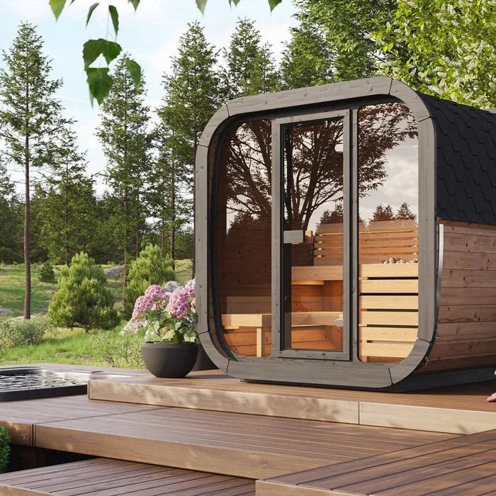 SaunaLife CL5G 4 Person Outdoor Cube Sauna - NW Immersion