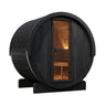 SaunaLife E6B 3 Person Outdoor Barrel Sauna – Black - NW Immersion
