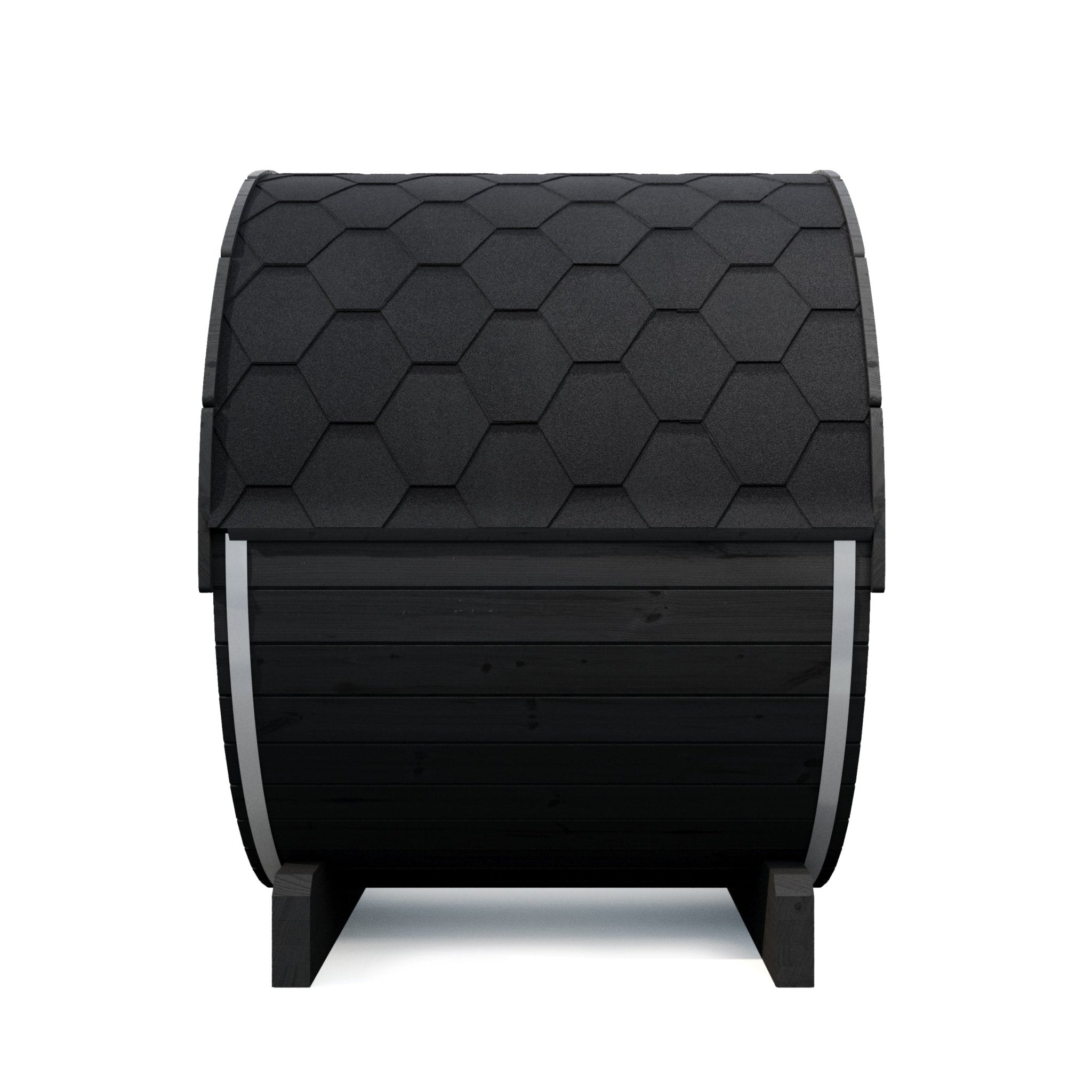 SaunaLife E6B 3 Person Outdoor Barrel Sauna – Black - NW Immersion